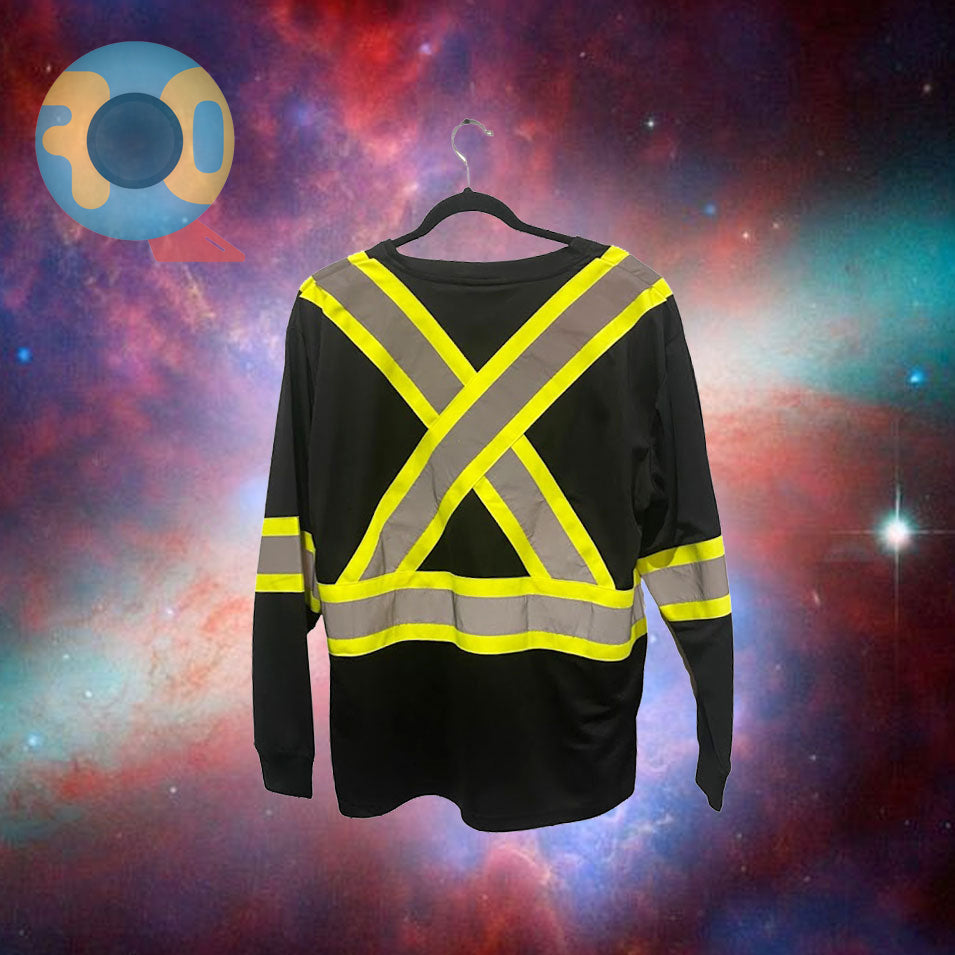 Forcefield Black Reflective Night Worker Sweatshirt