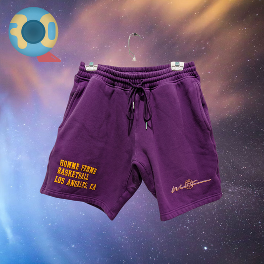 Homme x Femme Purple Sweat Shorts